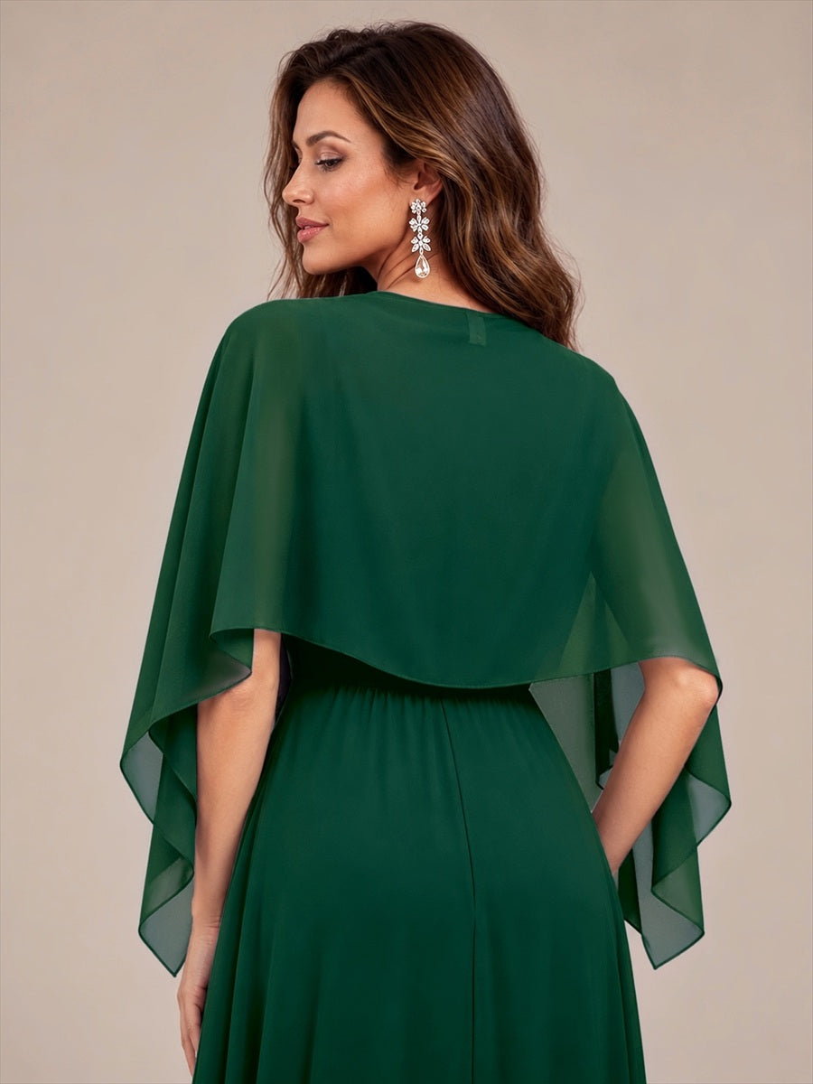 Contemporary Eveningwear Product Detail Design shawl #color_Dark Green