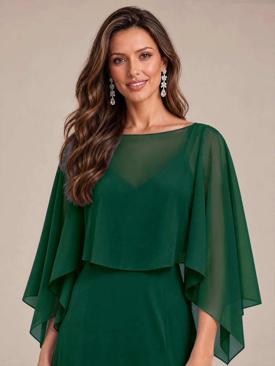 Contemporary Eveningwear Product Detail Design shawl #color_Dark Green