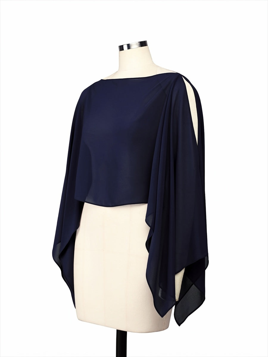 Contemporary Eveningwear Product Detail Design shawl #color_Navy Blue