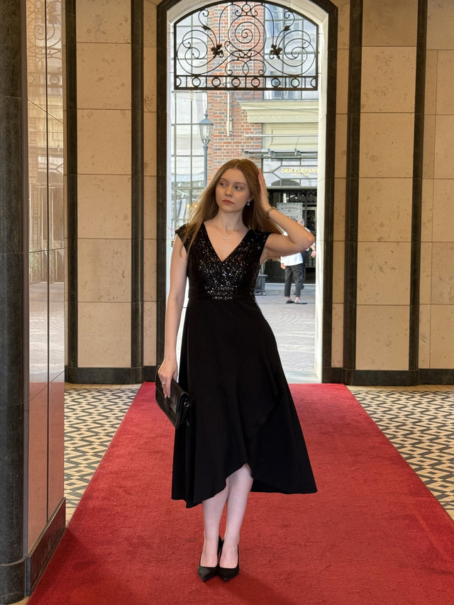 ever BAYLOR|A-Line V-Neck Wedding Guest Dress Fan Photos 1

