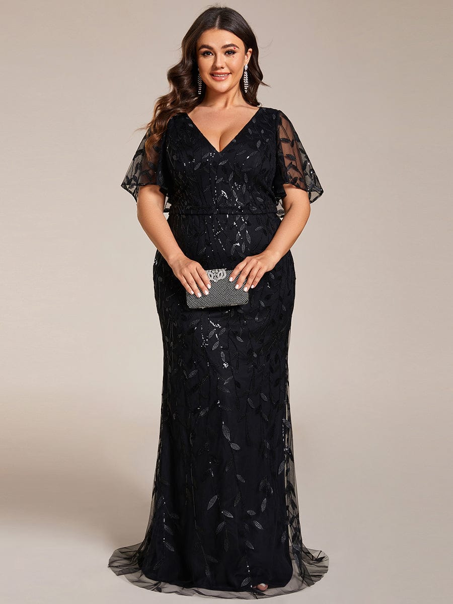 Black Formal Dresses #style_EE00693BK