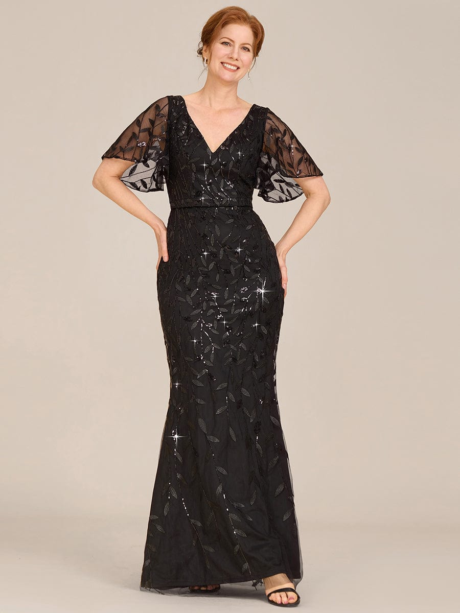Black Formal Dresses #style_EE00693BK