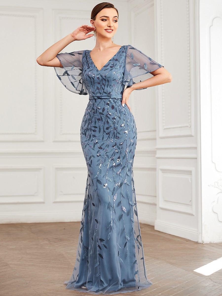 Ever-Pretty Tulle Party Dress Plus Size for Women Evening Wear
