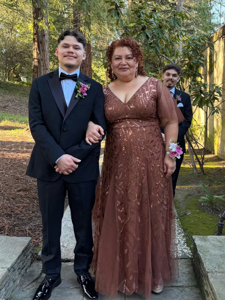 Plus Size Floor Length Formal Evening Gowns for Weddings #color_Brown