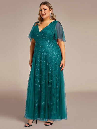 teal mother of the bride dress Lace Ruffle with Jacket Elevate your style with Gloria GL3447 Elegant Teal Mother of the