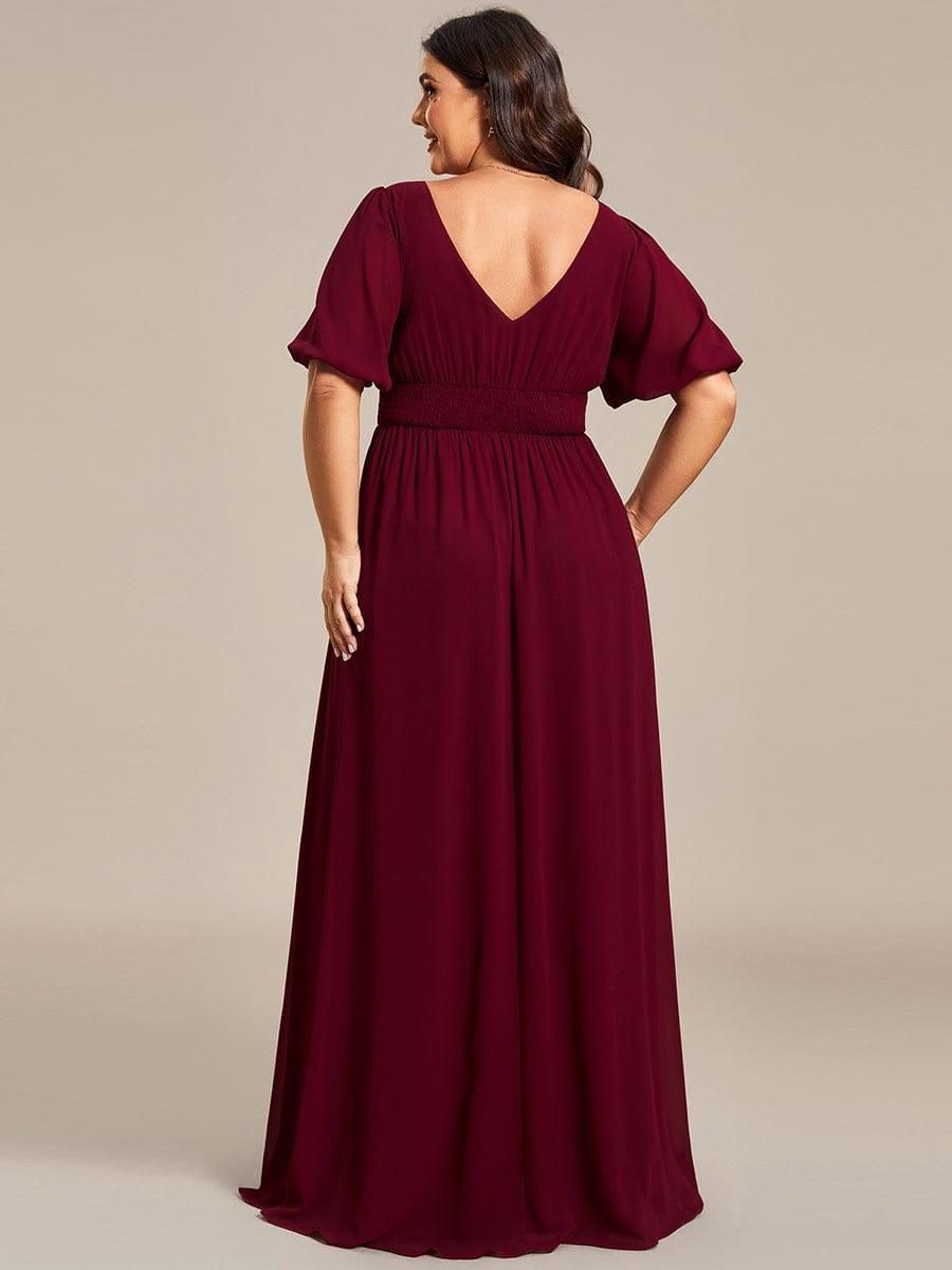 Burgundy Formal Dresses #style_EE01385BD