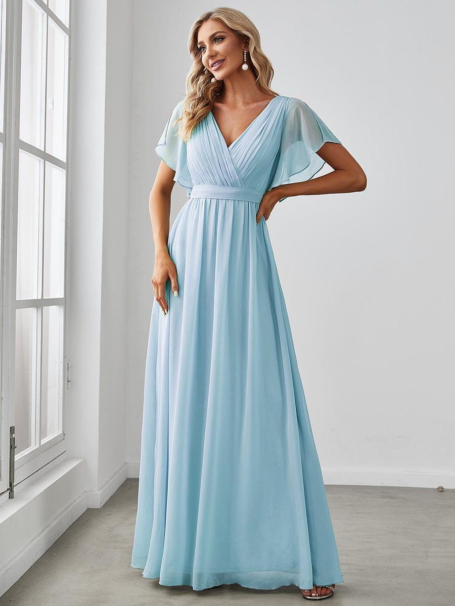 Ever-Pretty A-Line Pleated Chiffon Tie-Waist Evening Dress Ever-Pretty A-Line Pleated Chiffon Tie-Waist Evening Dress