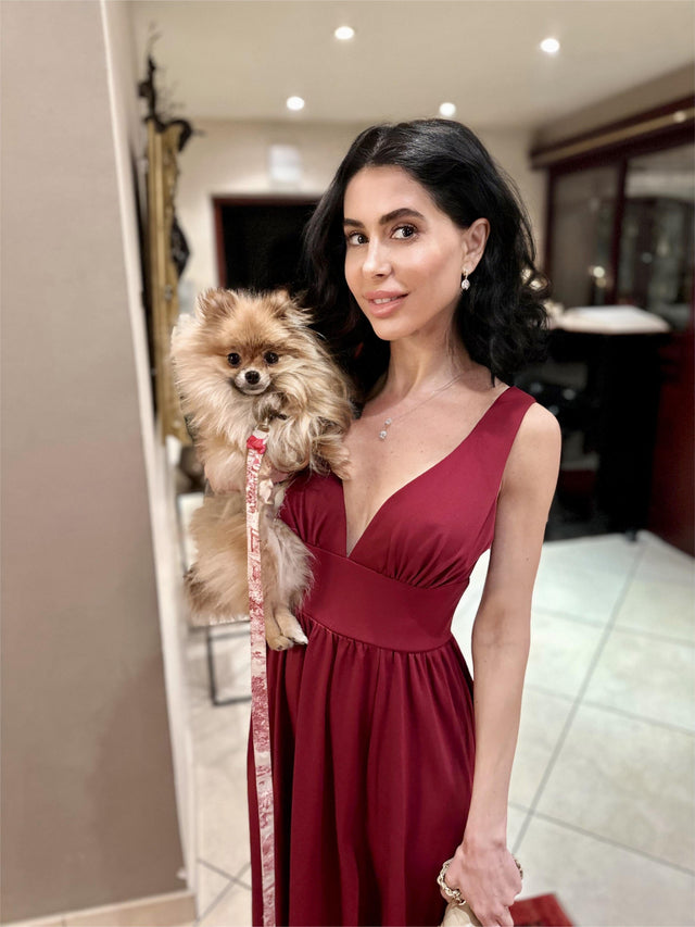 ever SORAYA|Sleeveless V-Neck Empire Waist High Slit Floor-Length Evening Dress Fan Photos 12
