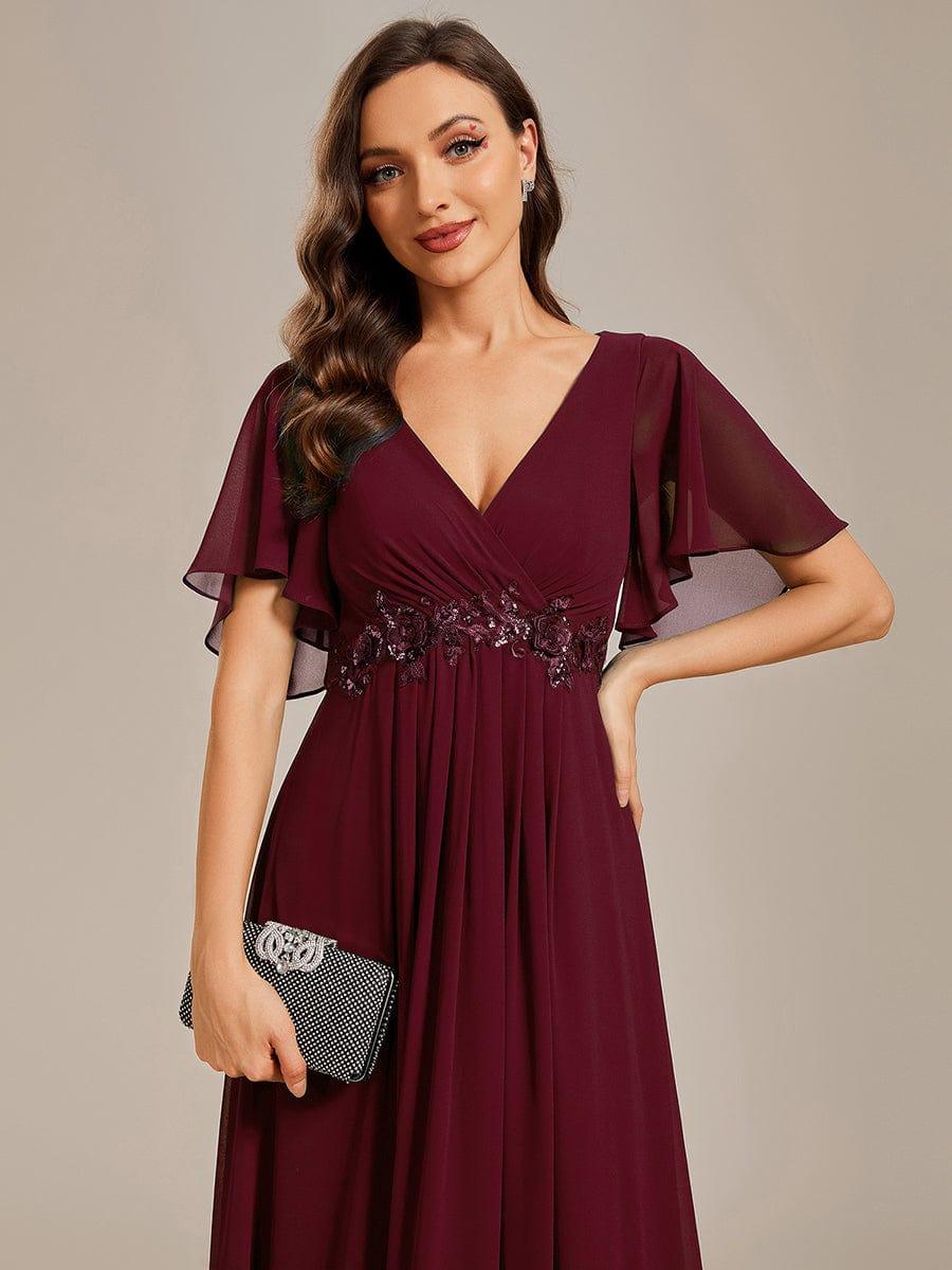 Burgundy Formal Dresses #style_EE01960BD