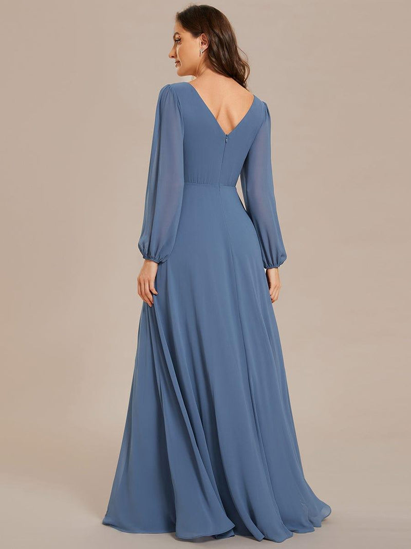 Chiffon V Neck Sequin 2 Pieces Suitcase Mother of the Bride Dresses