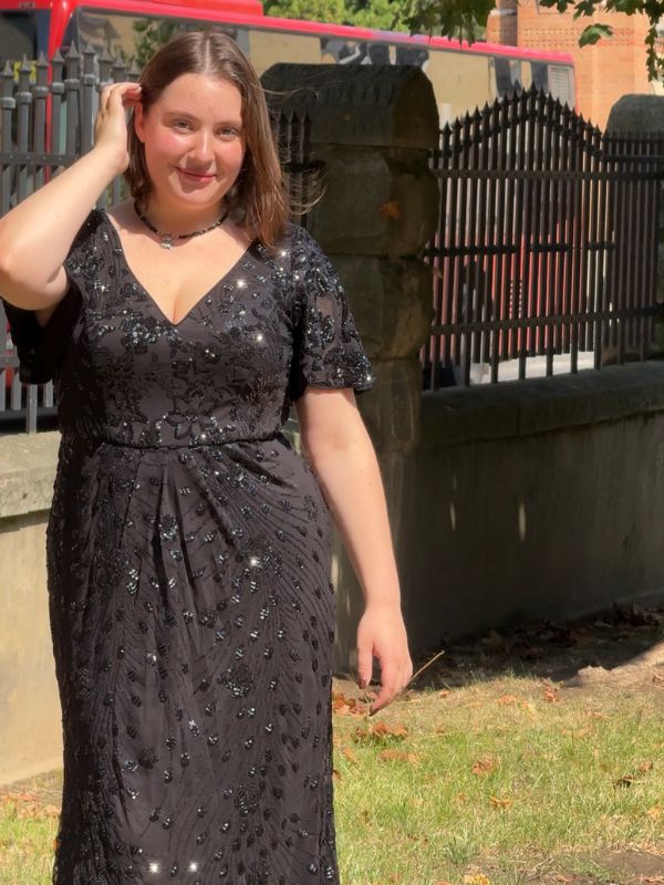 pretty PALMER|Plus Size Sequin Mermaid Formal Dress Fan Photos 1
