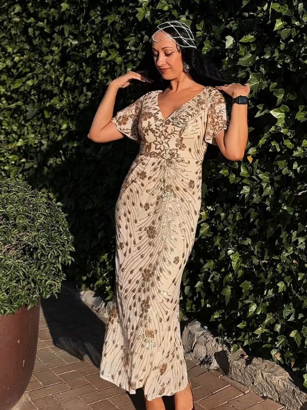 pretty PALMER|Plus Size Sequin Mermaid Formal Dress Fan Photos 6
