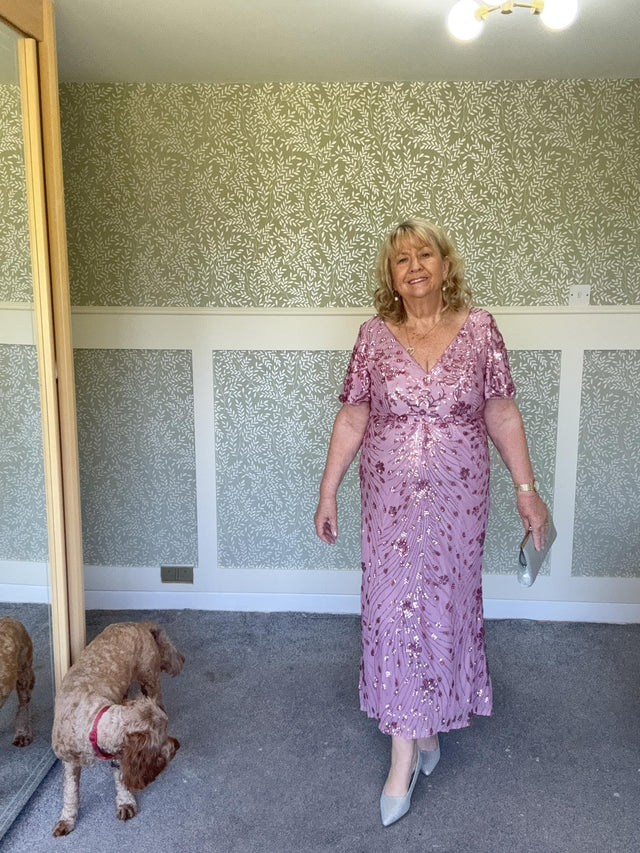 ever PALMER|Embroidery Sequin Mother of the Bride Dress Fan Photos 2
