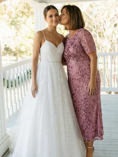 Plus Size Sequin Mermaid Mother of the Bride Dress #color_Purple Orchid