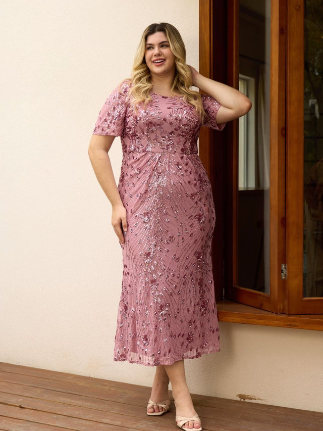 pretty HAYLEN|Plus Size Sequin Mermaid Formal Dress Fan Photos 5
