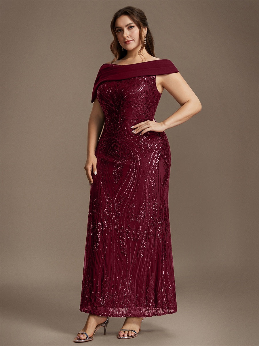 burgundy sequin dress plus size Sequins Evening Audrey Butter Cream Backless Product Type_Dresser & Mirror Ball gown On trend fully sequined Color:Ivory/Yellow
