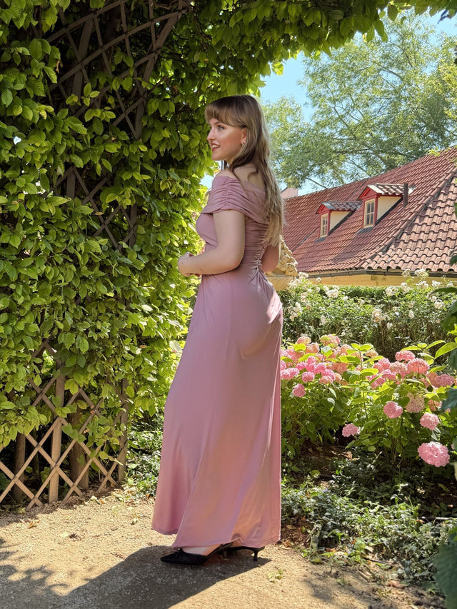 Knit Off-the-shoulder Sleeve Bodycon Evening Dress Fan Photos 2
