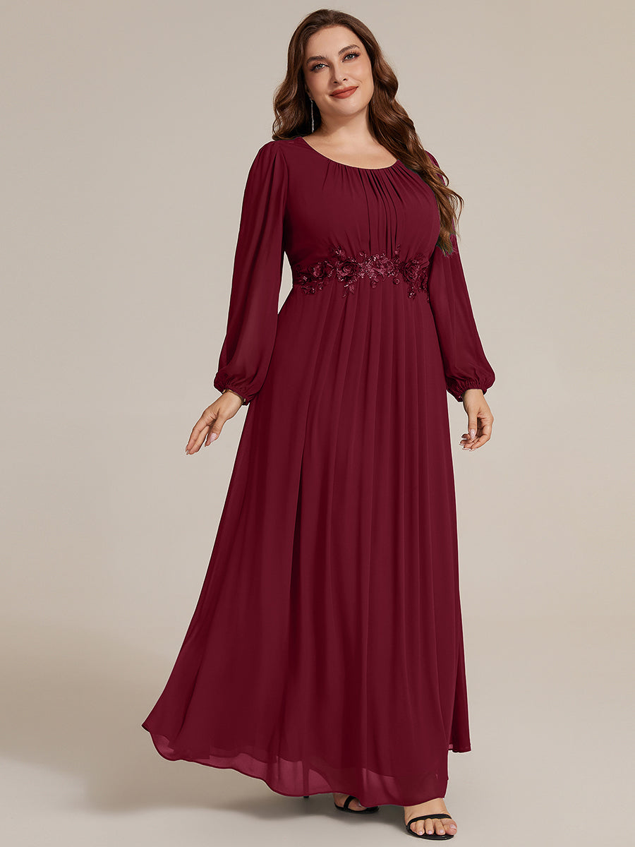 puff chiffon red dress Ever-Pretty Plus Size Sleeve Long Sleeve Bridesmaid dresses Color:Cerulean MERIN Women's Black Pleated Frill or upscale events