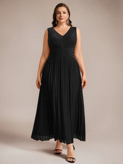 Tulle Sleeveless A-Line Evening Dress