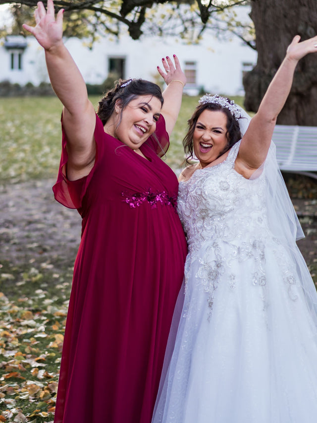 ever DAHLIA|Short Sleeve V Neck Knee Length Mother of the Bride Dress Fan Photos 4
