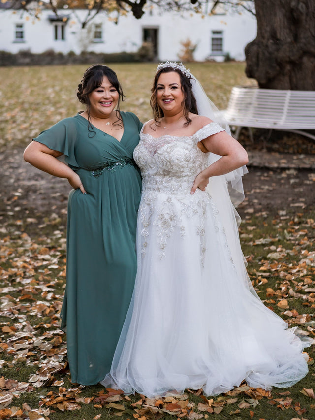 ever DAHLIA|Short Sleeve V Neck Knee Length Mother of the Bride Dress Fan Photos 3
