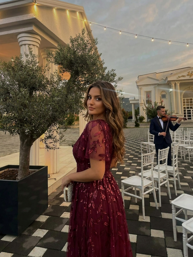 pretty SIMONE|Plus Size Sparkly Midi Cocktail Dress Fan Photos 8
