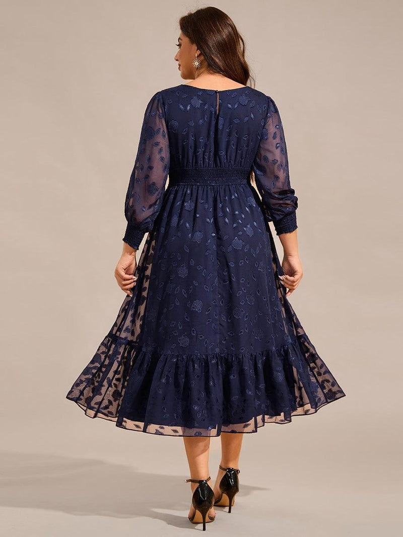Elegant Plus Size Sleeveless Chiffon Evening Gown for Wedding Party