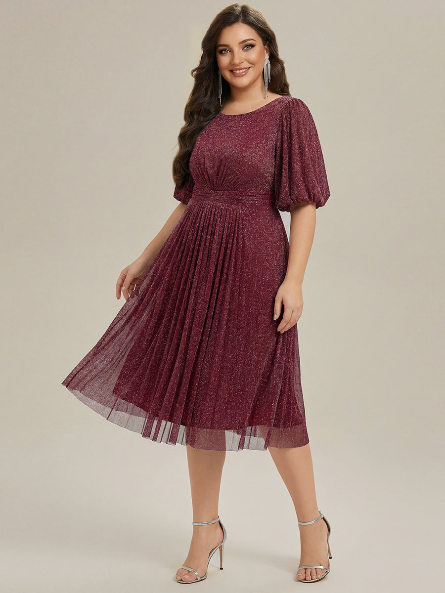 Ever-Pretty Inclusive Plus Size Glitter Half Sleeve A-Line Summer Formal Wedding Guest Dress Ever-Pretty Inclusive Plus Size Glitter Half Sleeve A-Line Summer Formal Wedding Guest Dress