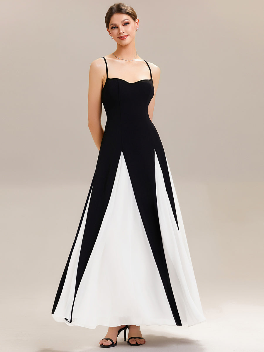 Stretch Bodice Spaghetti Strap Maxi Dress for Black Tie & Formal Events - Ever-Pretty US Stretch Bodice Spaghetti Strap Maxi Dress for Black Tie & Formal Events - Ever-Pretty US