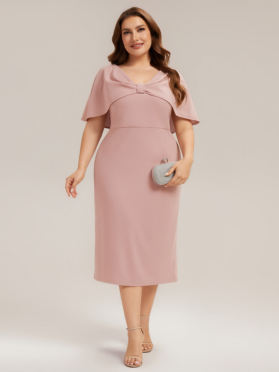 sheath plus size cocktail dresses Ever-Pretty Shawl Sleeve Knee Length Dress for Fall Wedding Guest Sample 11/10/2025 Camsoda - Massive Tits A line with fitted Sizes:4