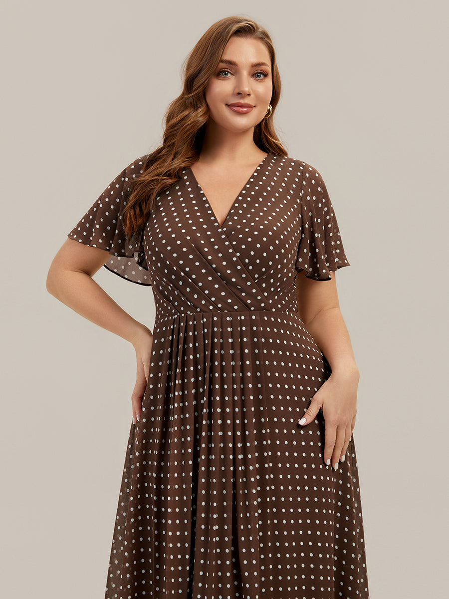 Elegant Classy Church Dresses Plus Size High Low Wedding Guest Dress With Flutter Sleeves Ever-Pretty US Elegant Classy Church Dresses Plus Size High Low Wedding Guest Dress With Flutter Sleeves Ever-Pretty US