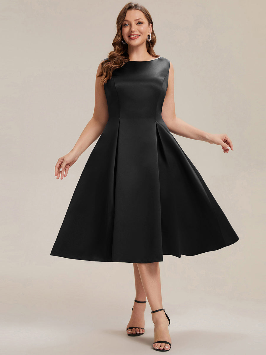 Ever-Pretty Satin Sleeveless Midi Midi Dress with Pockets Ever-Pretty Satin Sleeveless Midi Midi Dress with Pockets