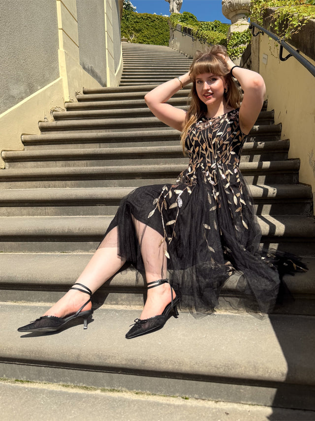 Plus Size See-through Sequin Wedding Guest Dress Fan Photos 3

