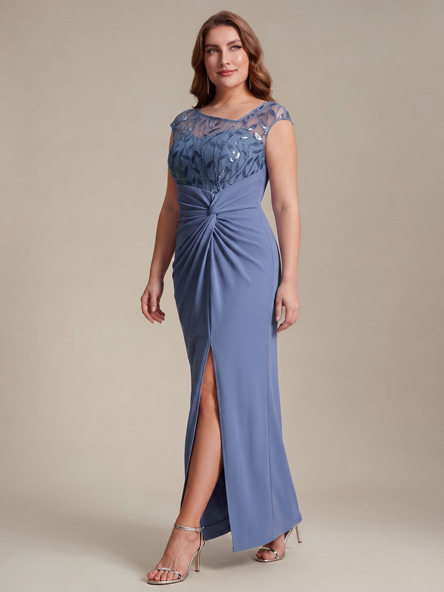 Plus Size Knotted Crepe Wedding Guest Dress - Ever-Pretty US Plus Size Knotted Crepe Wedding Guest Dress - Ever-Pretty US
