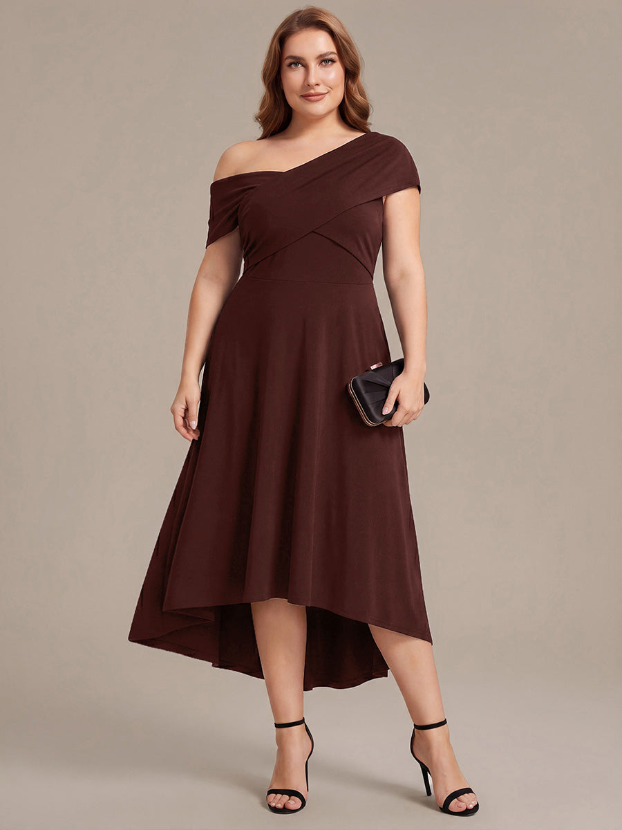 brown wedding guest dress with sleeves Ever-Pretty Plus Size Knit Off-the-shoulder Sleeve Evening Occasion Dress Size:8/10 this dress feels luxurious Blue Quinceañera Dress David's Bridal Brown Bridesmaid
