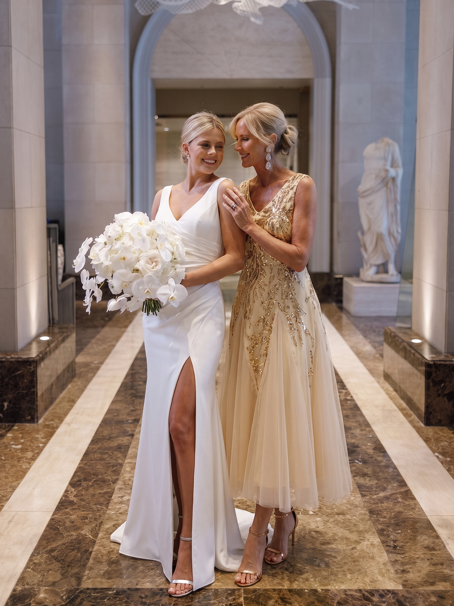 Sequin Sleeveless Midi Wedding Guest Dress #color_Gold