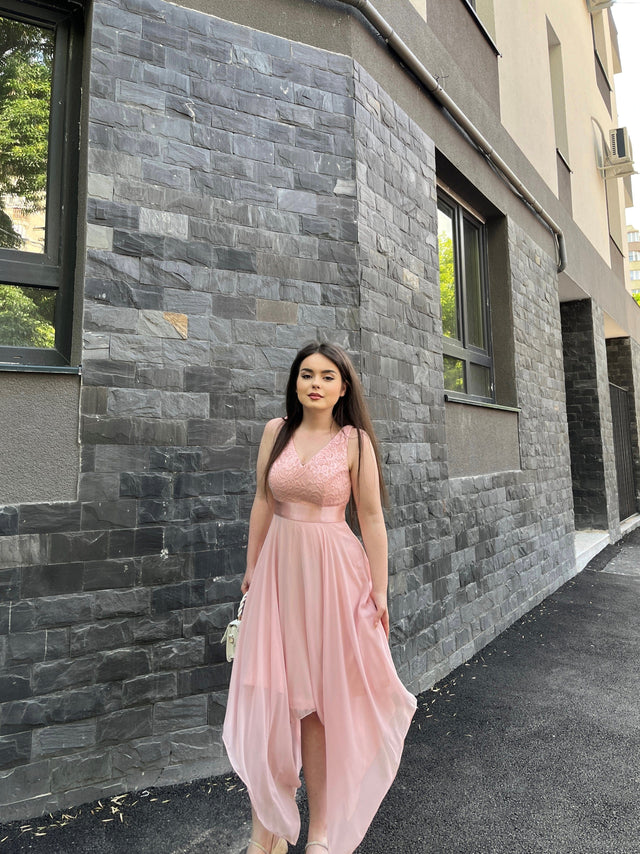 pretty COSTA|Plus Size Stunning V Neck Prom Lace Dress for Women Fan Photos 6
