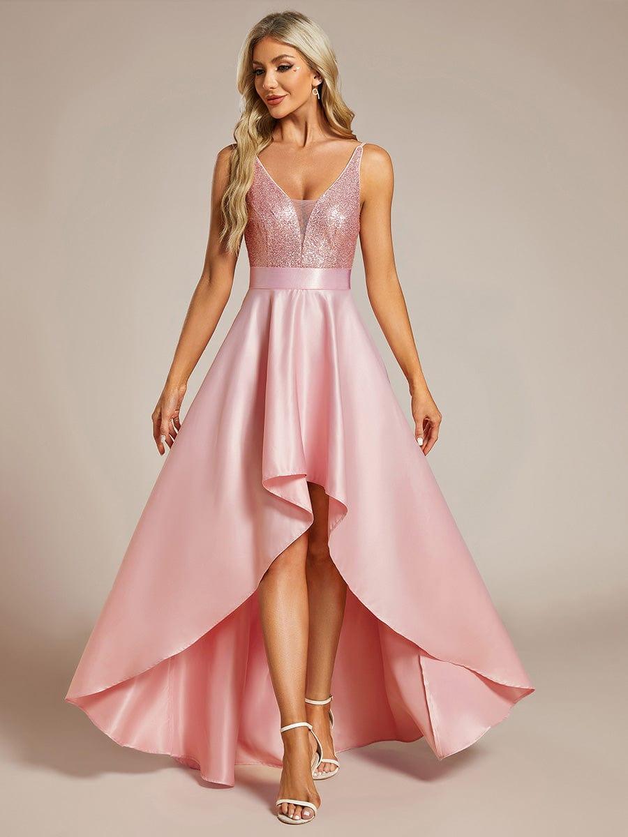 ever ALYNA|Sparkly Bodice High Low Prom Dresses for Women