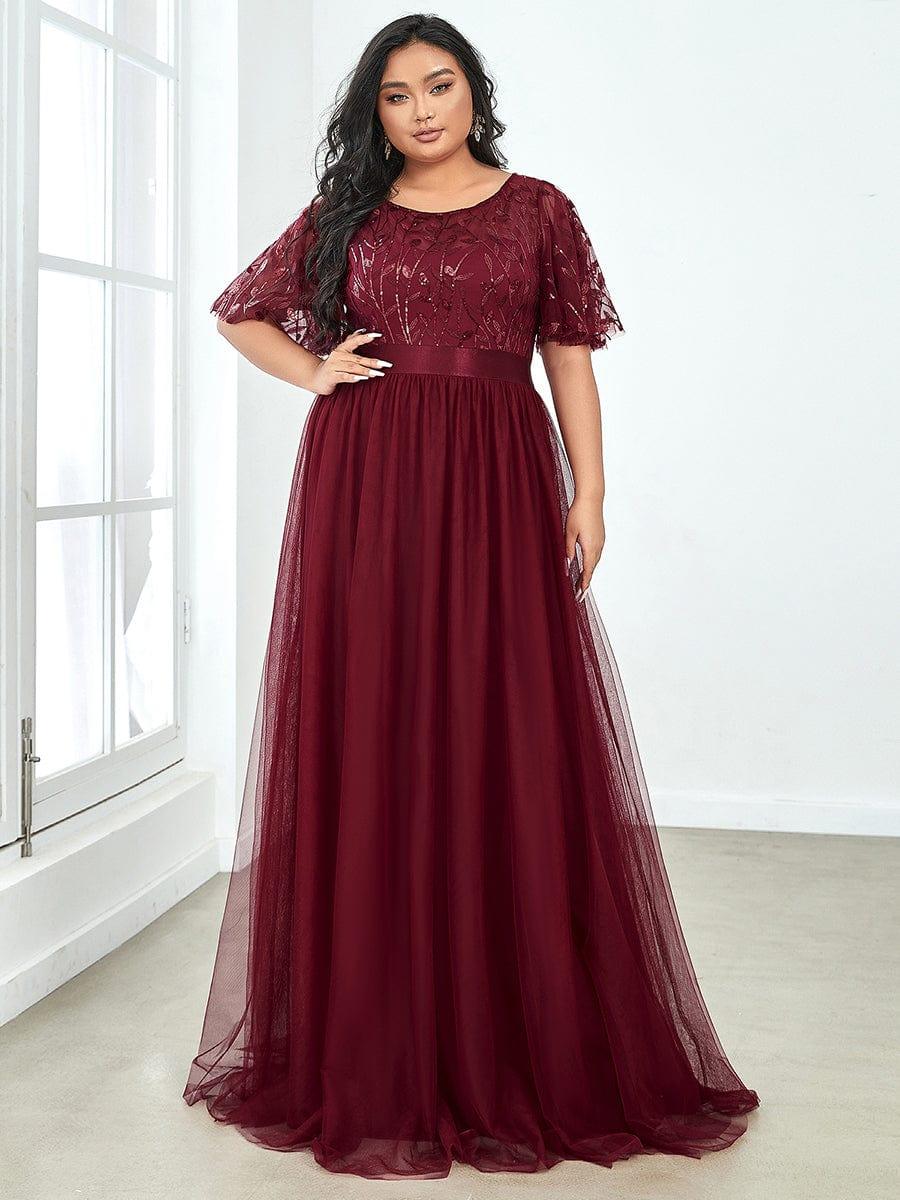 Burgundy Bridesmaid Gowns #style_EP00904BD