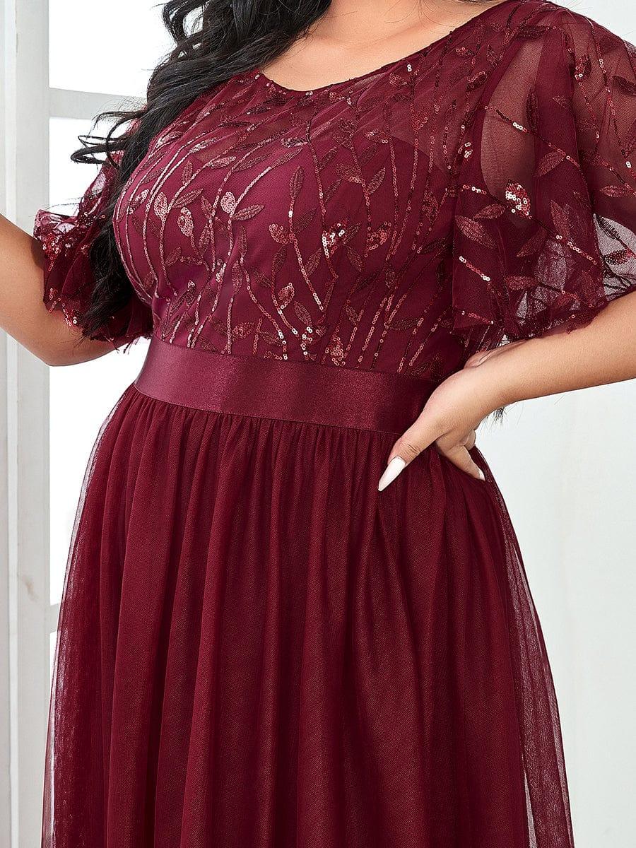 Burgundy Bridesmaid Gowns #style_EP00904BD