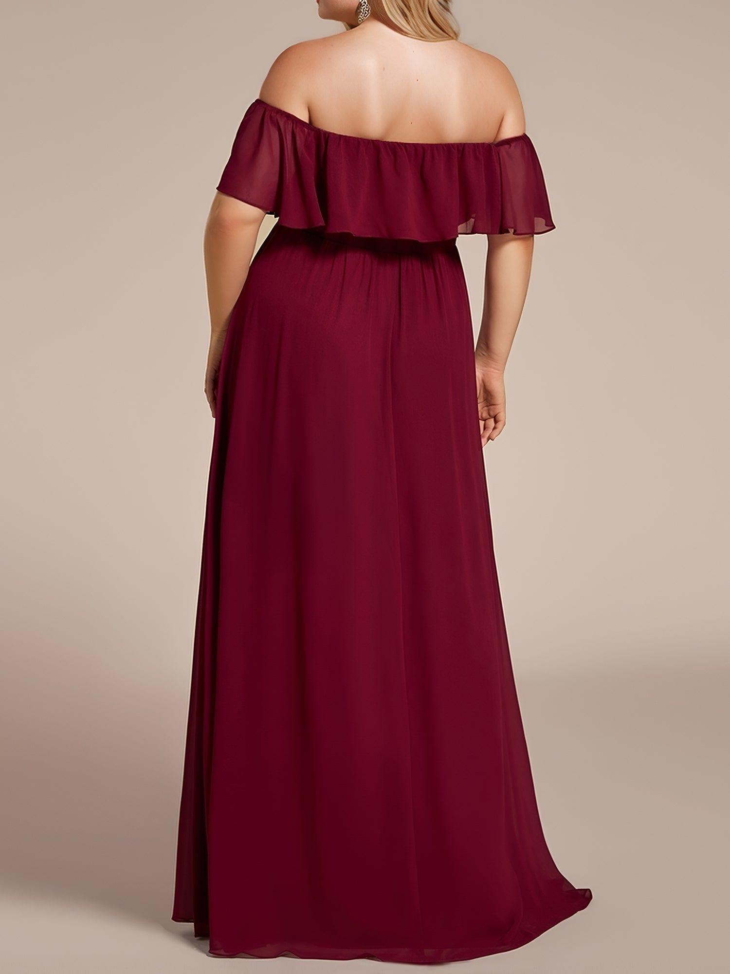 Burgundy Bridesmaid Gowns #style_EP00968BD