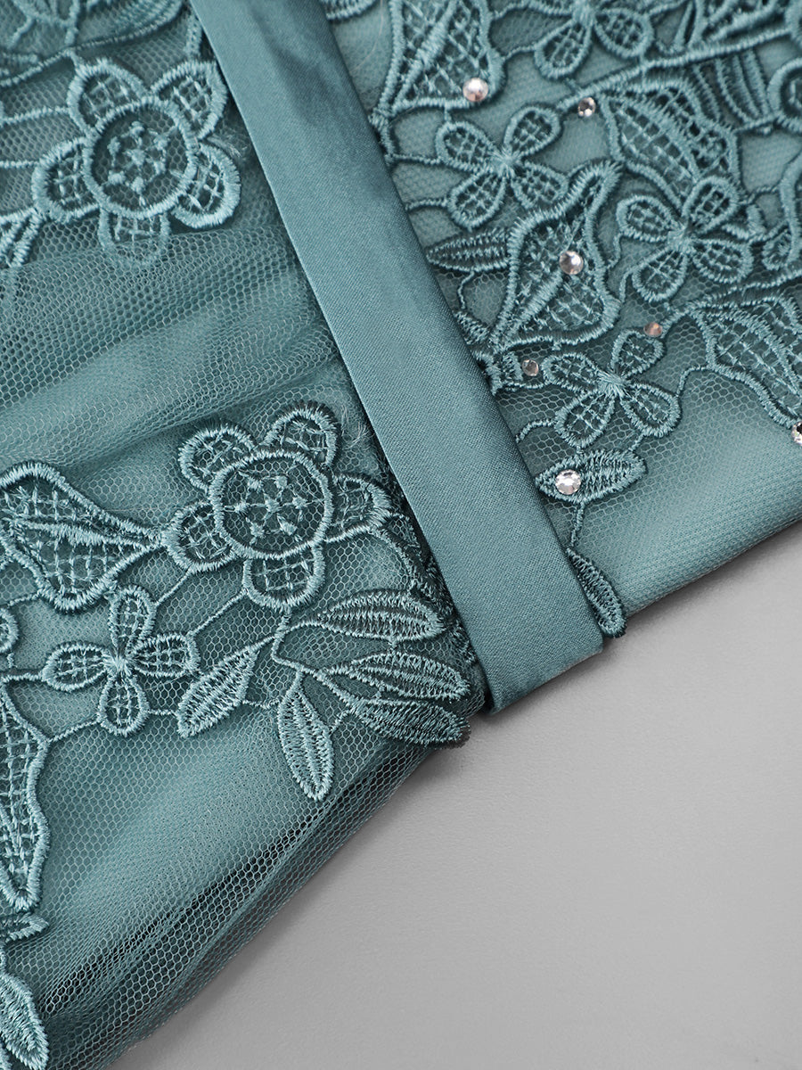 Custom Size Maxi Long Elegant Ethereal Tulle Evening Dress More Details 2