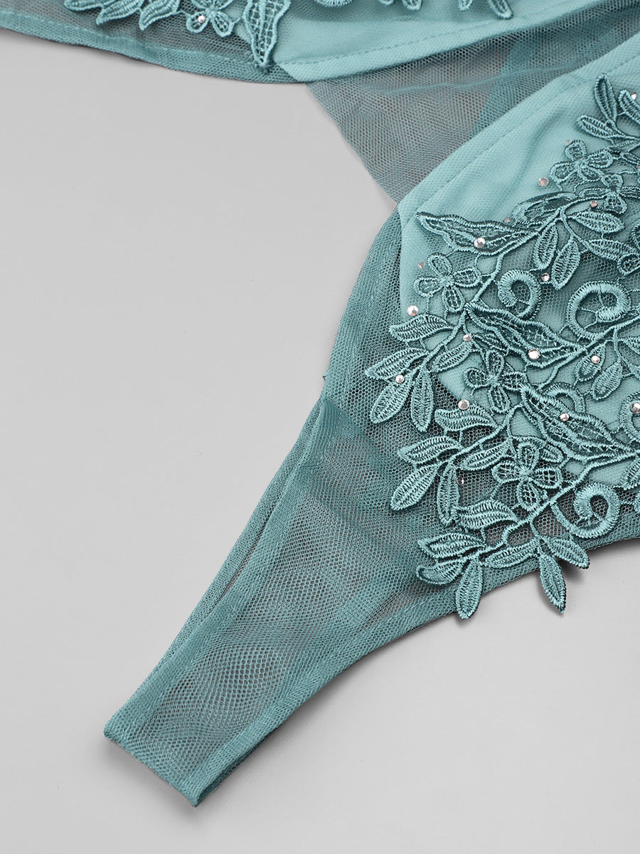 Custom Size Maxi Long Elegant Ethereal Tulle Evening Dress More Details 4