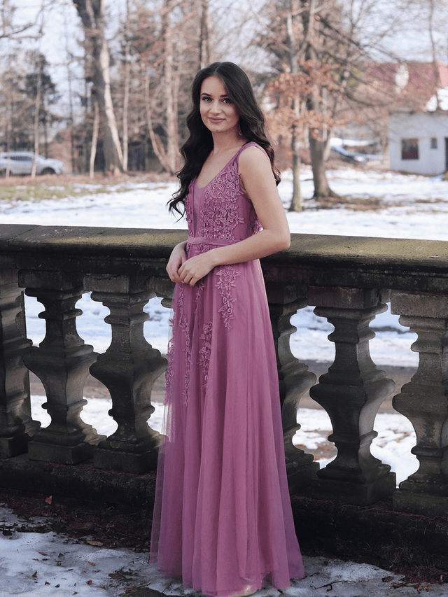 Maxi Long Elegant Ethereal Tulle Evening Dress Fan Photos 2
