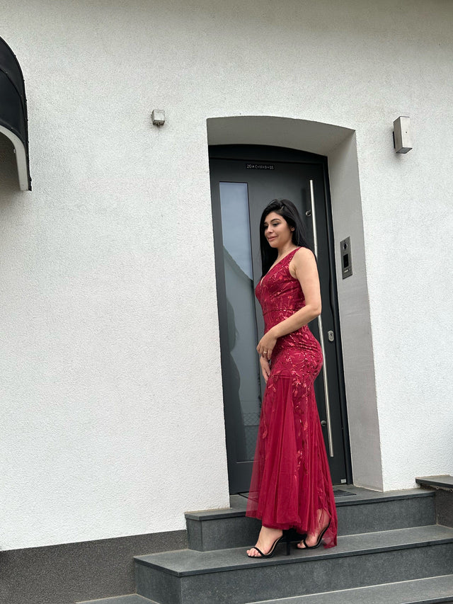 pretty ORIEL|Plus Size Maxi Sequin Formal Dresses & Gowns Fan Photos 1
