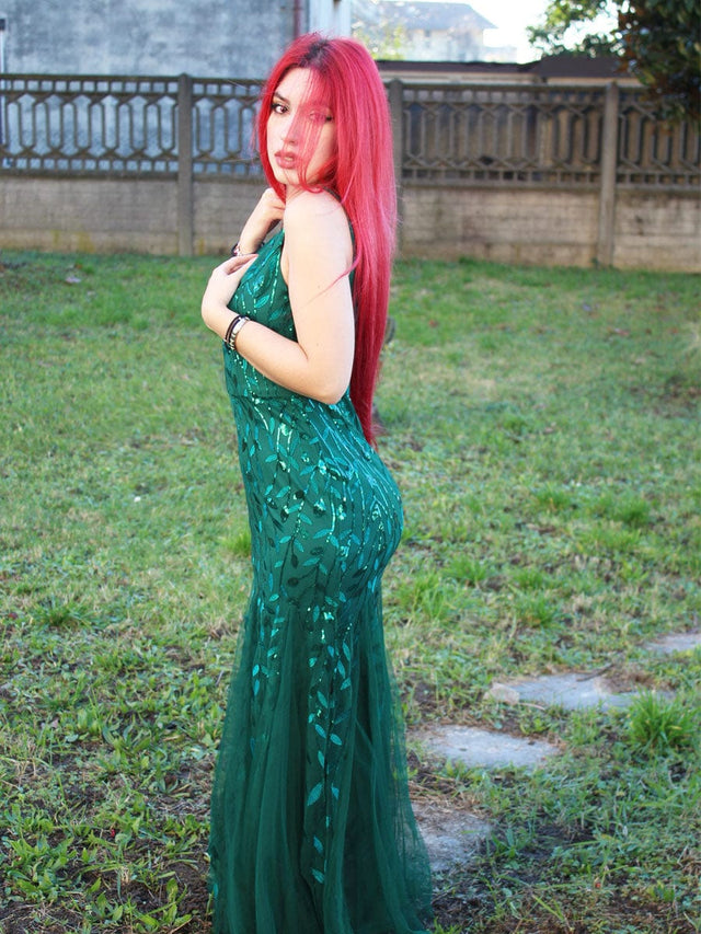 ever ORIEL|Women's Double V-Neck Fishtail Sequin Evening Dress Fan Photos 26
