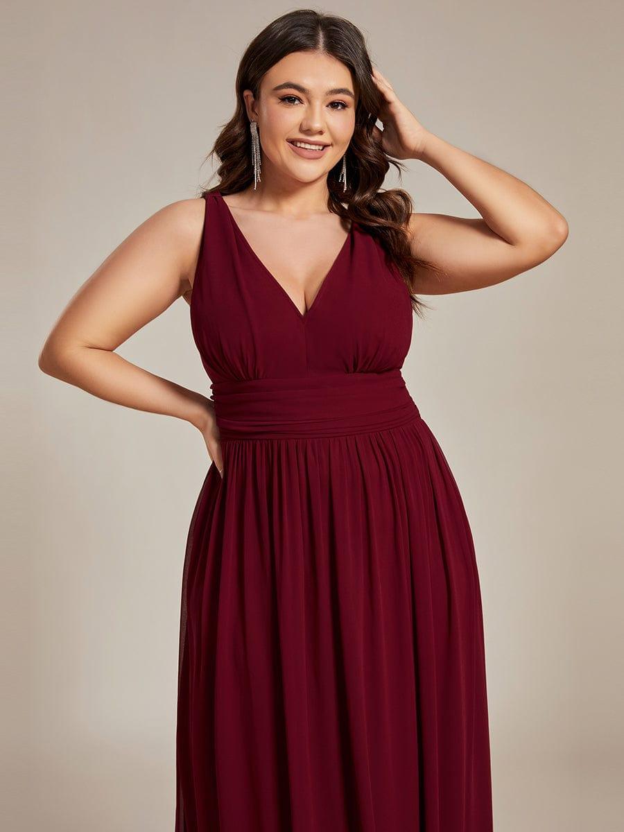 Burgundy Bridesmaid Gowns #style_EP09016BD