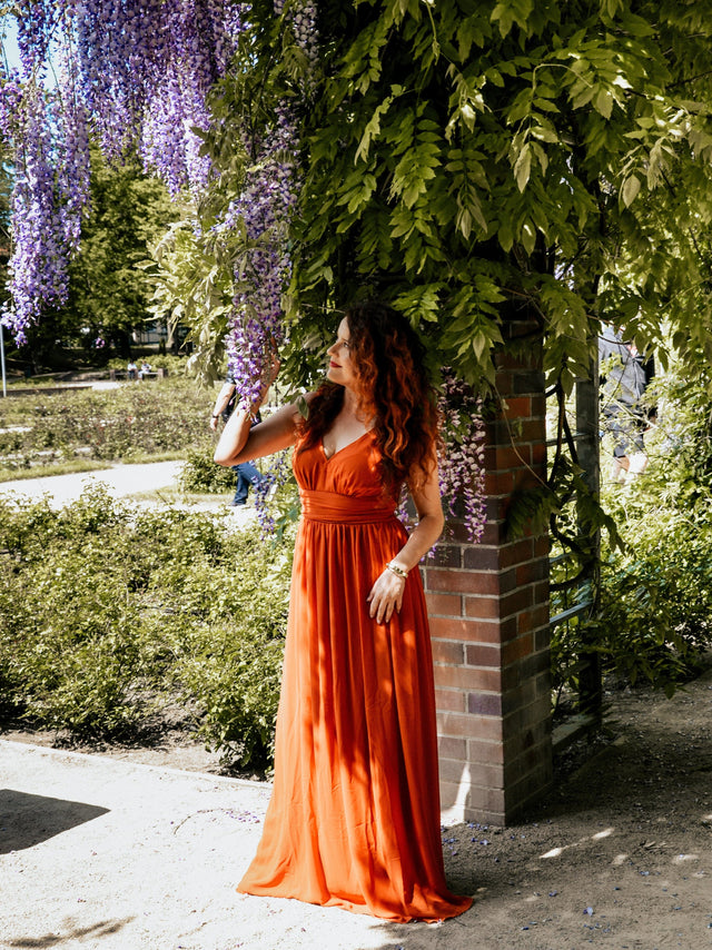 pretty HUSH|Plus Size Sleeveless V-Neck Chiffon Semi Bridesmaid Dress Fan Photos 4
