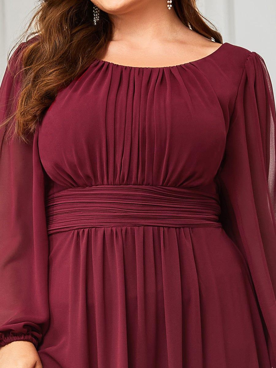 Burgundy Bridesmaid Gowns #style_ES0106BBD