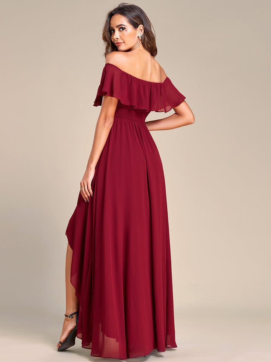 Burgundy Bridesmaid Gowns #style_ES01736BD